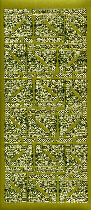 6568 - Hj�rner - stickers - guld